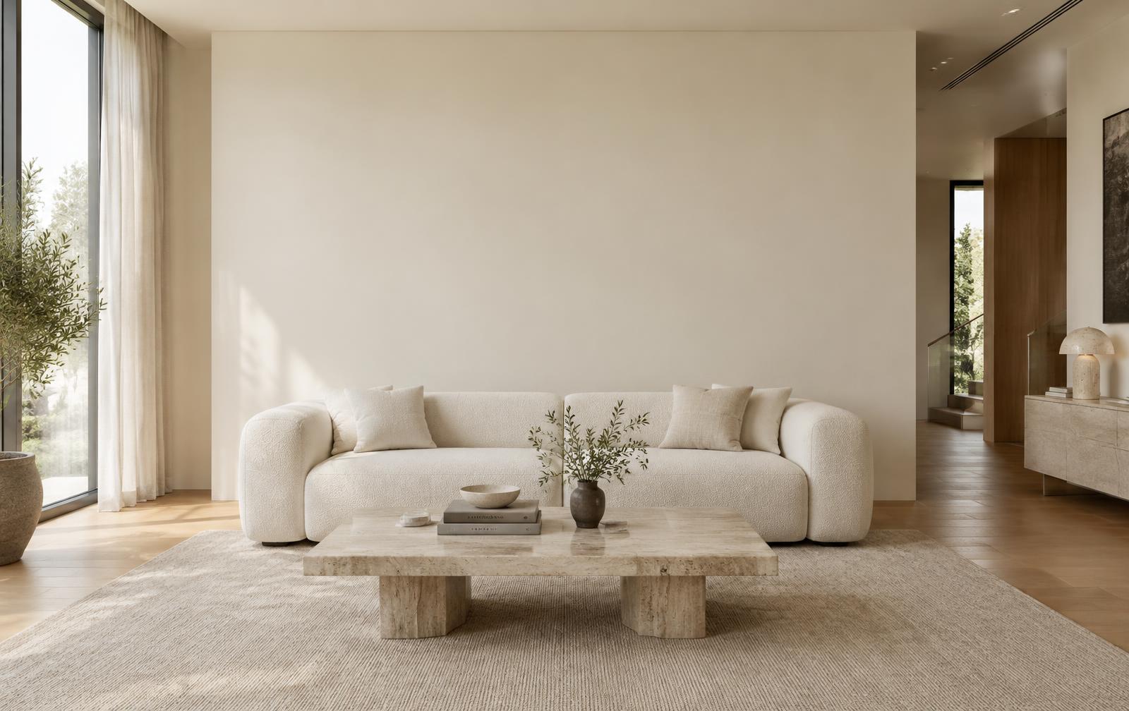 Artwork displayed in a living room